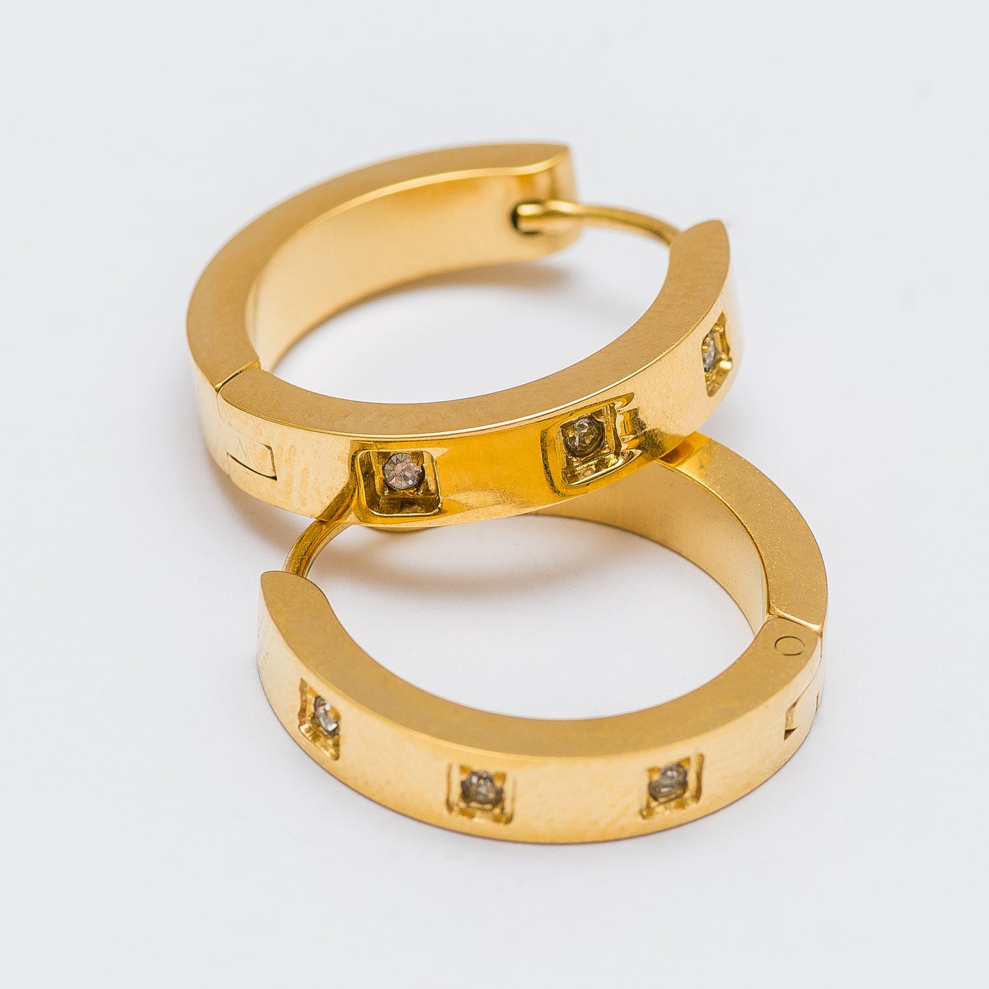 Luxe Diamond Hoop Earrings
