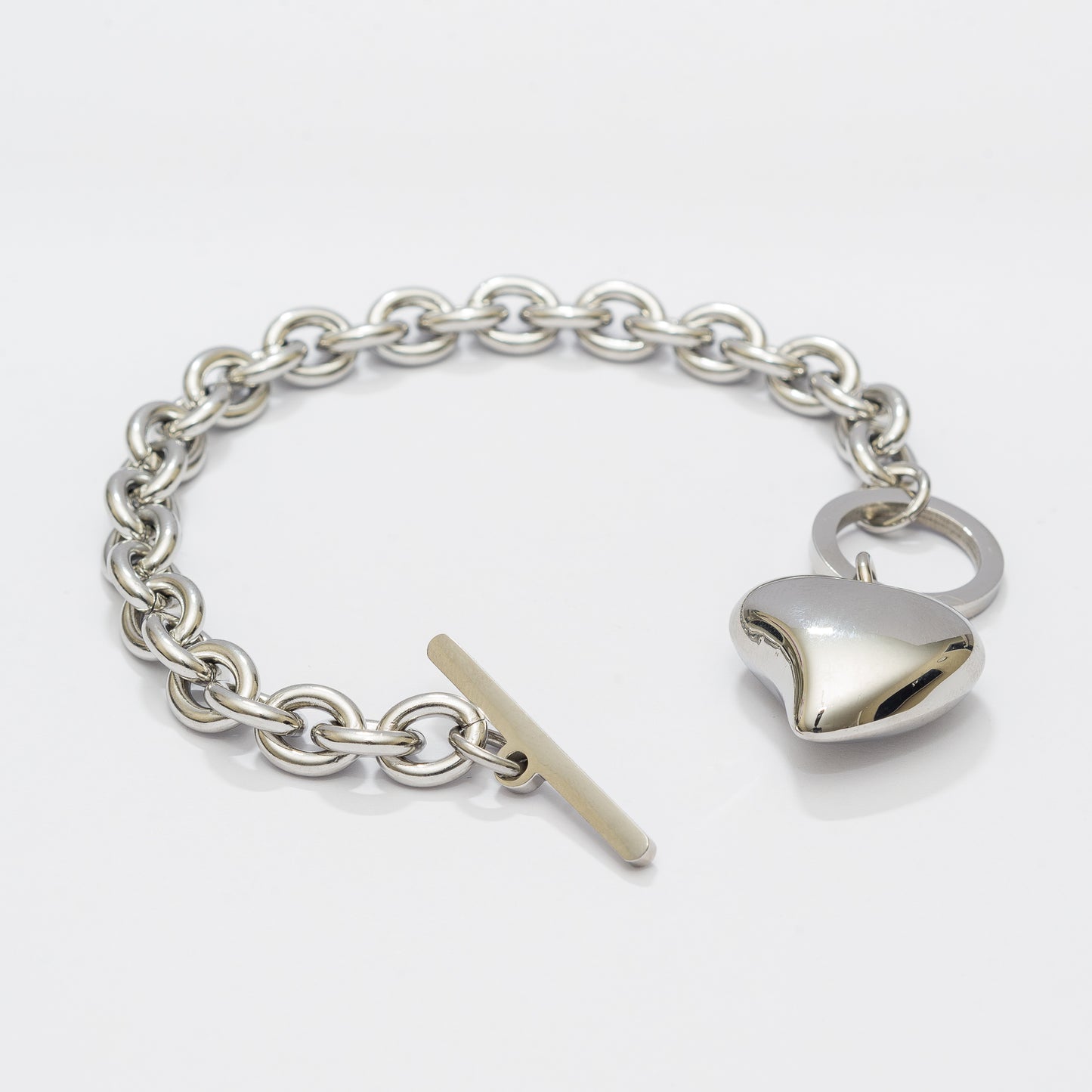 Golden Heart Chain Bracelet