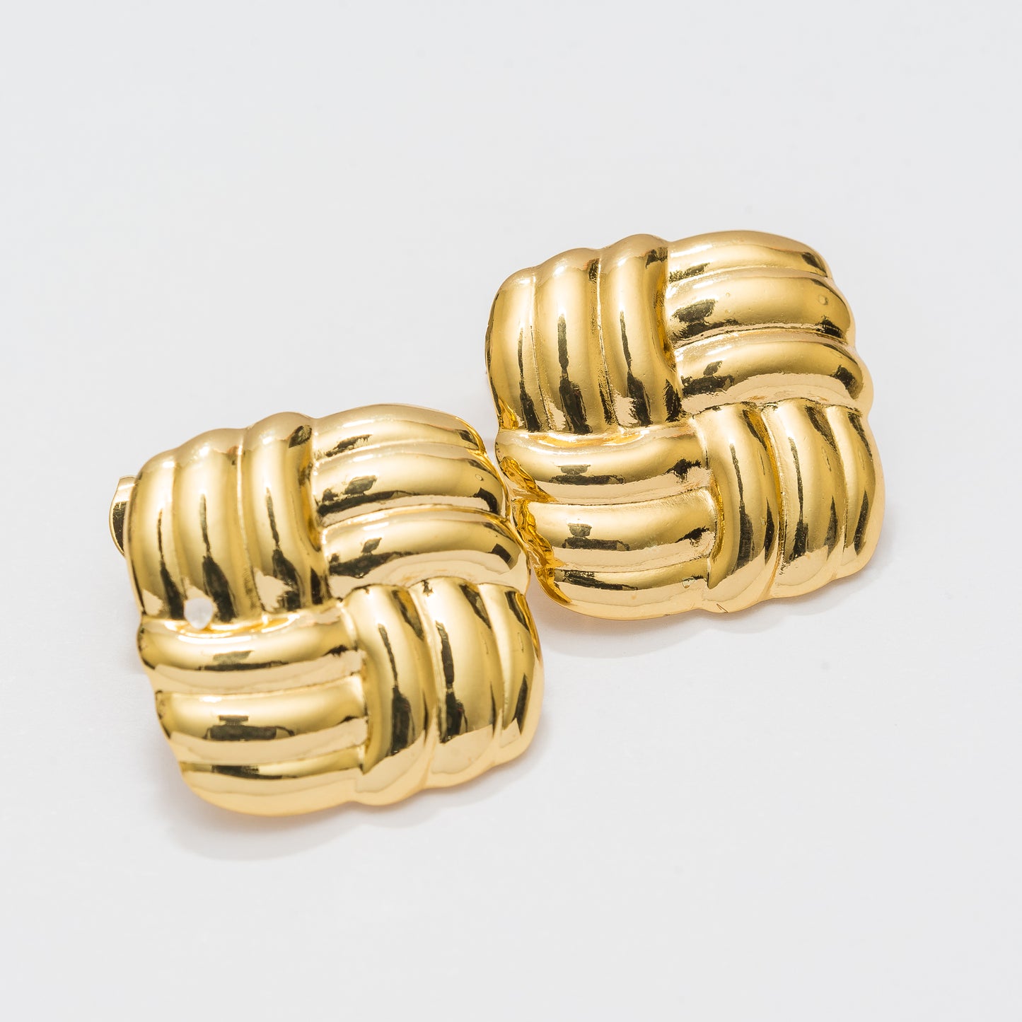 Gilded Cushion Earrings