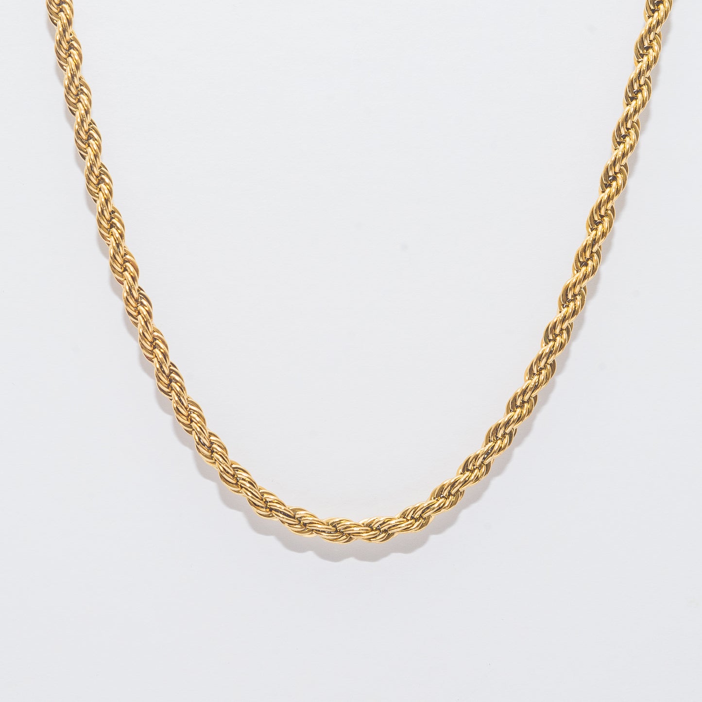 Gold Rope Chain Necklace