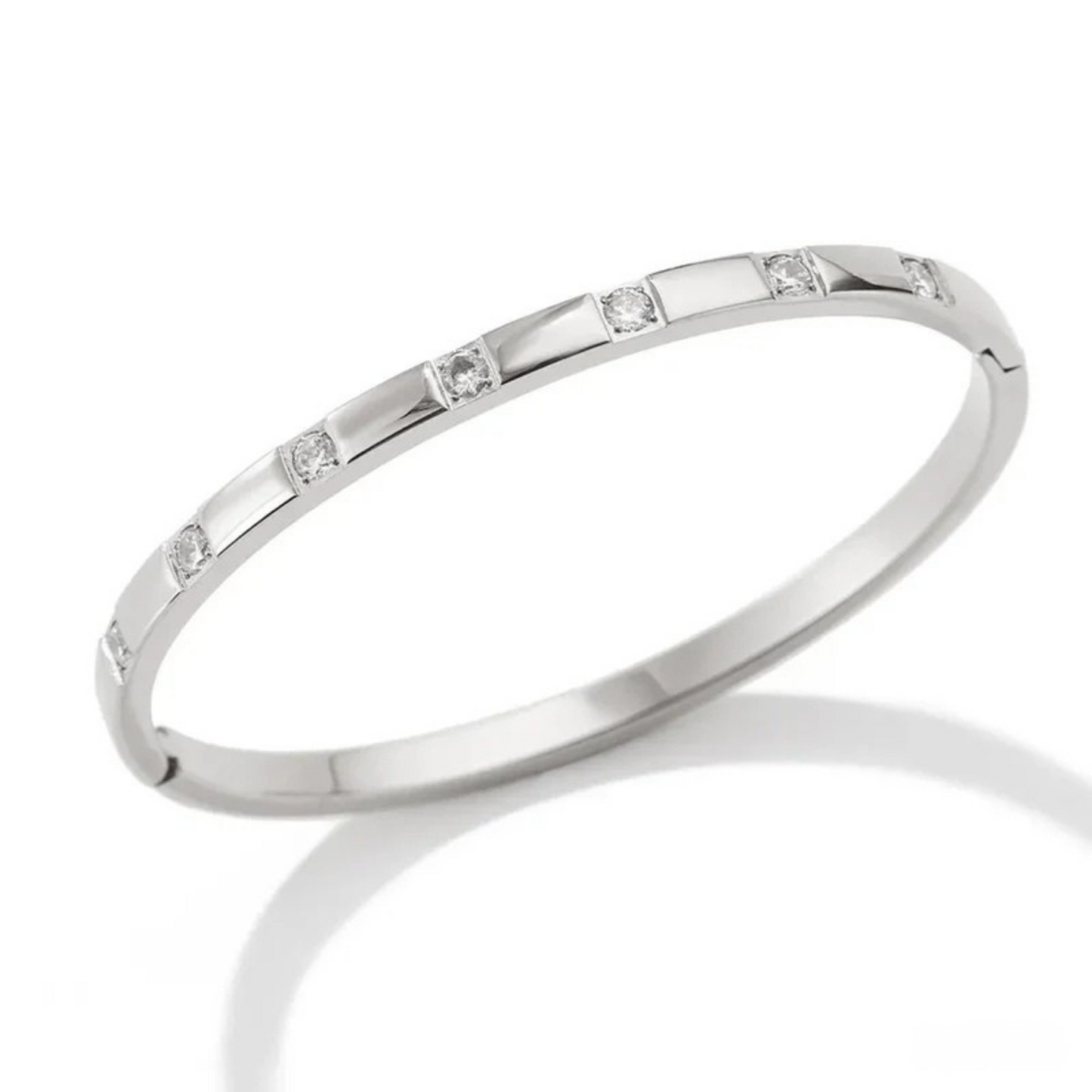 Lustre Edge Studded Bangle