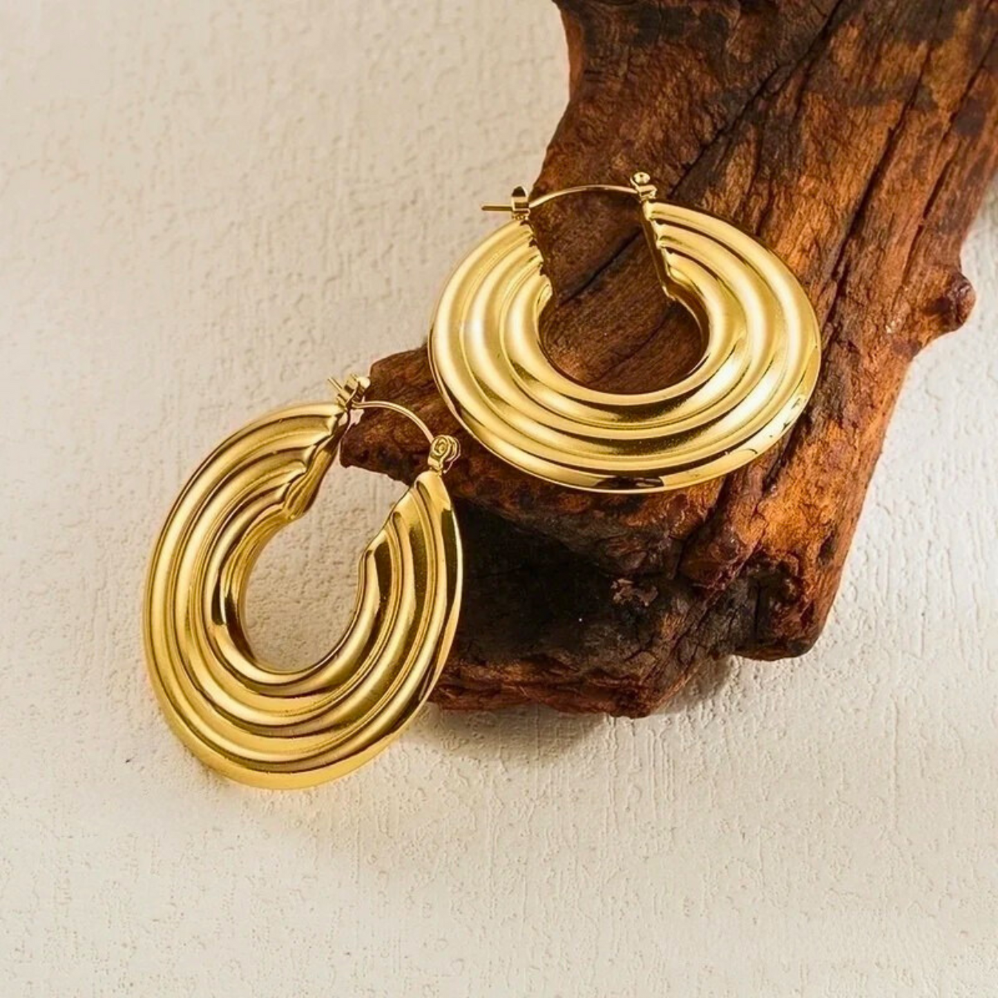 Halo Edge Hoop Earrings