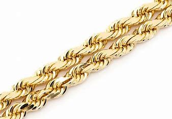 Gold Rope Chain Necklace
