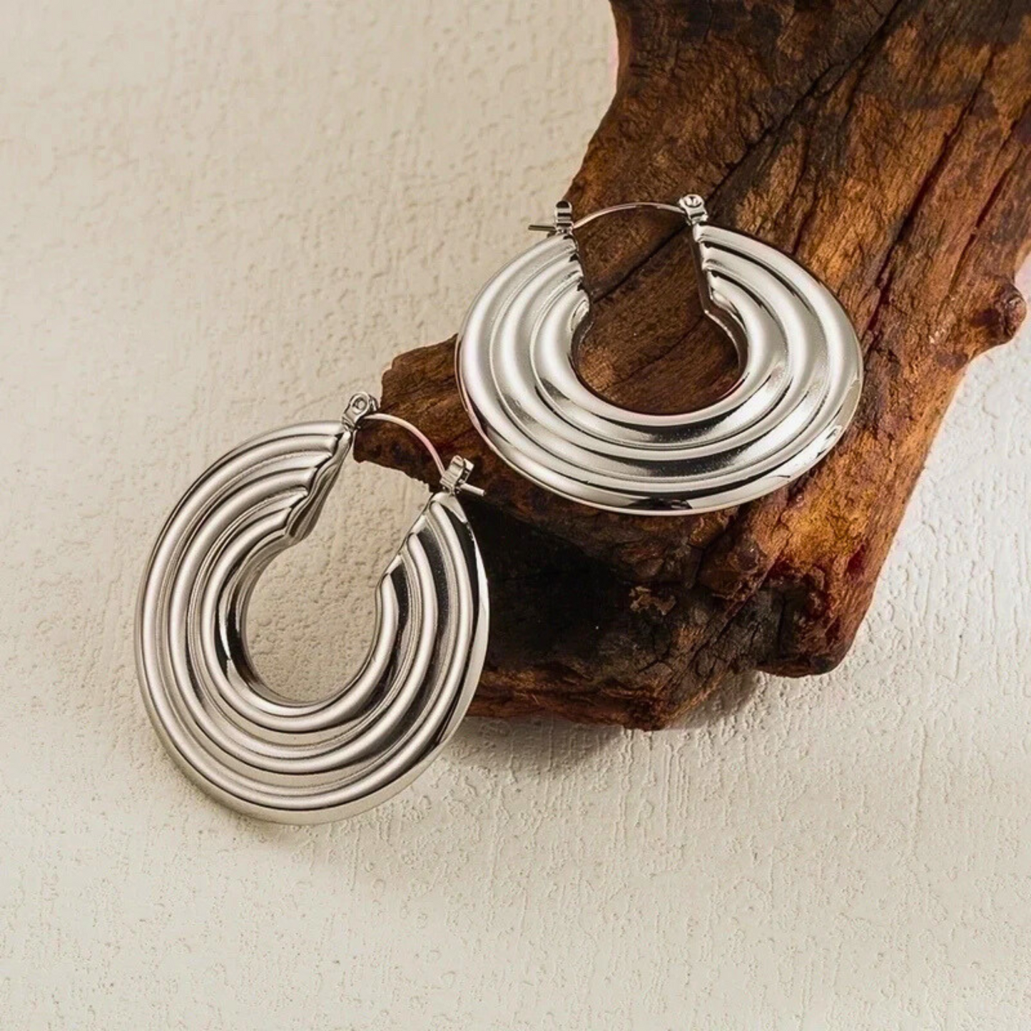 Halo Edge Hoop Earrings