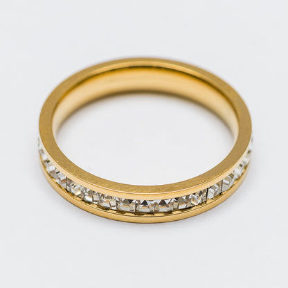 Single Row Diamond Ring