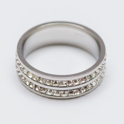 Double Row Diamond Ring