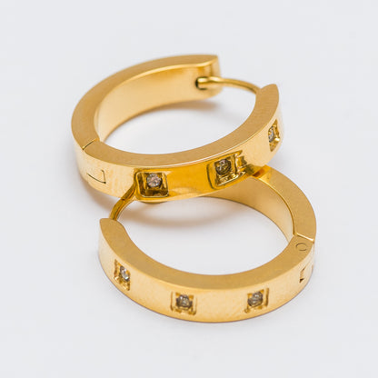 Luxe Diamond Hoop Earrings