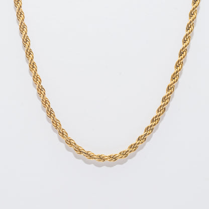 Gold Rope Chain Necklace
