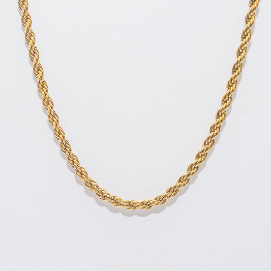 Gold Rope Chain Necklace