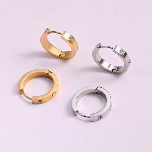 Luxe Diamond Hoop Earrings