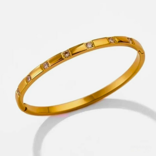 Lustre Edge Studded Bangle